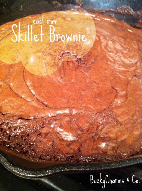 brownie skillet cast iron chocolate recipe sweet treat dessert