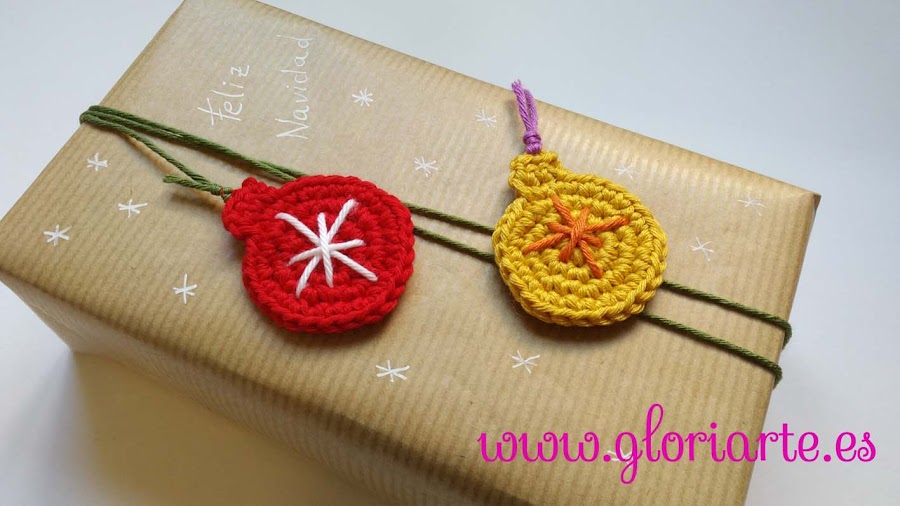 Preciosas bolas de ganchillo para regalo.