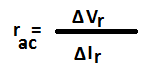 Formula of Reverse Dynamic Resistance of Diode