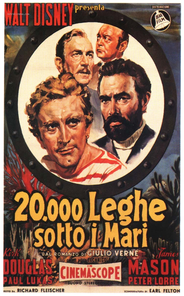 Vingt Mille Lieues Sous Les Mers Film 1954 Affiches - Photos d'exploitation - Bandes annonces: 20.000 lieues sous
