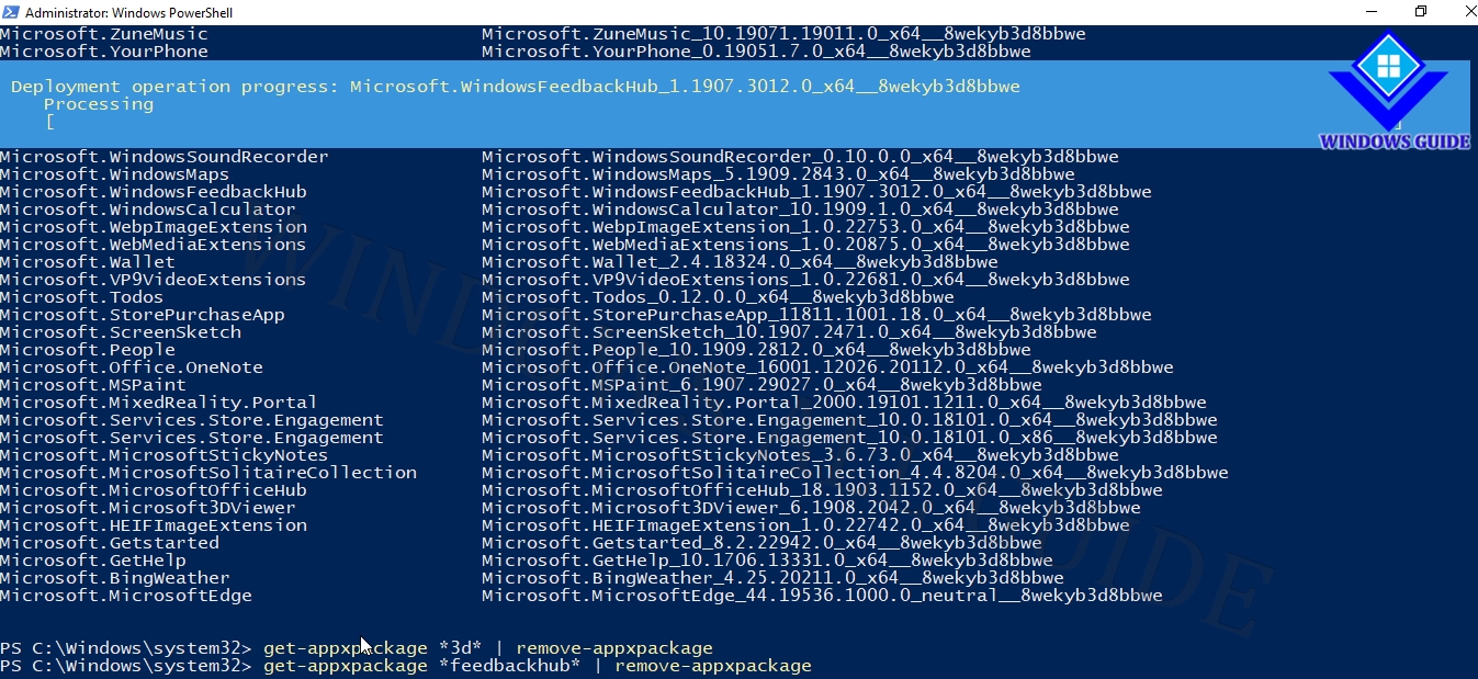 Uninstall Windows 10 Apps For All Users Using Powershell Tips Tricks