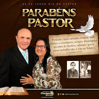 Homenagem Pastor dia do Pastor Aniversário do Pastor Banner Instagram Banner facebok