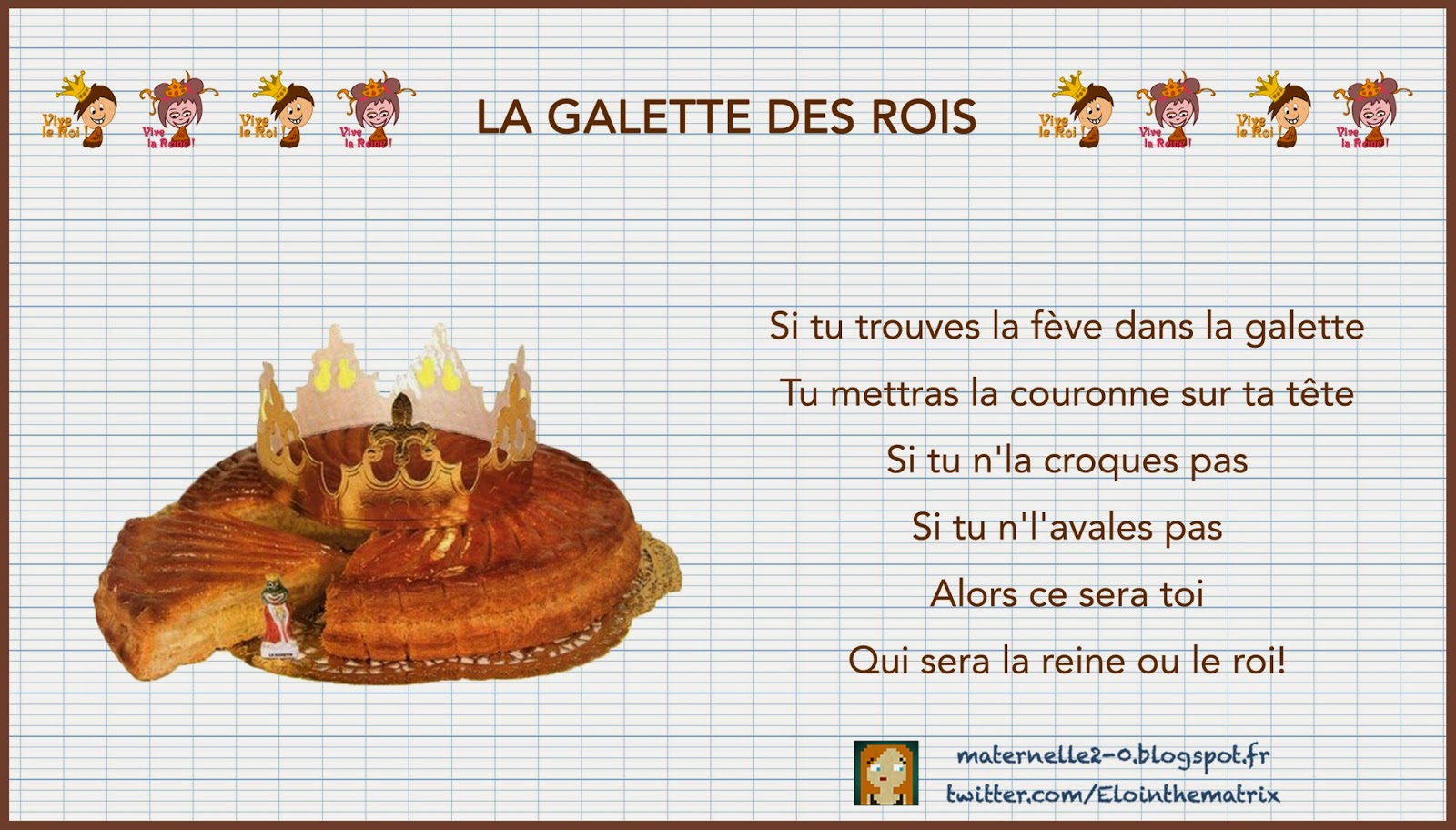 Chanson Galette Des Rois Maternelle VIDEO - La galette des rois