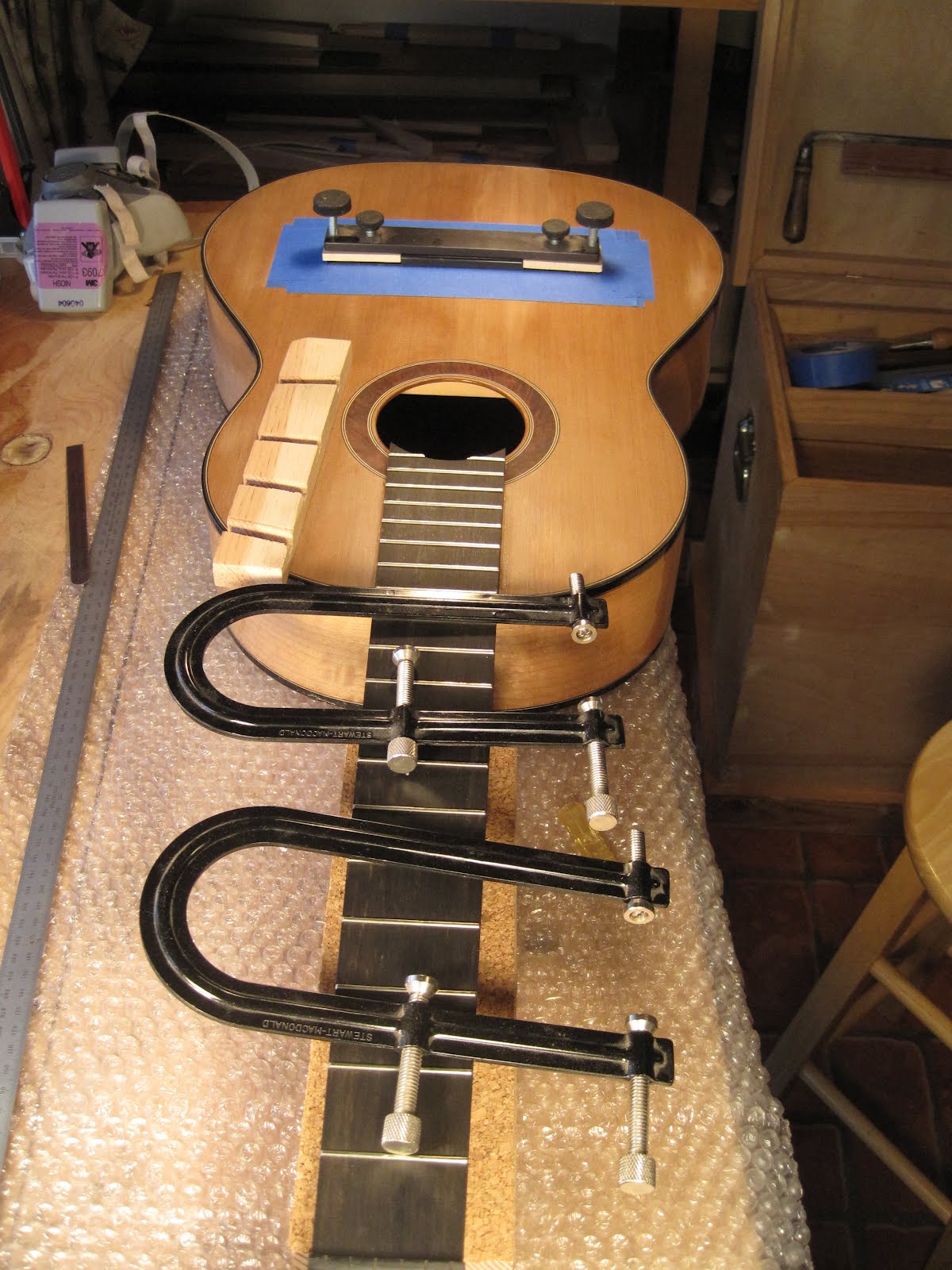 How to Glue on a Classical Guitar Bridge