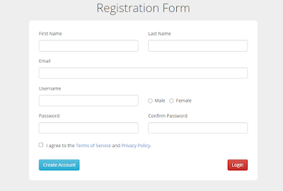 How to create a beautiful registration form template in HTML