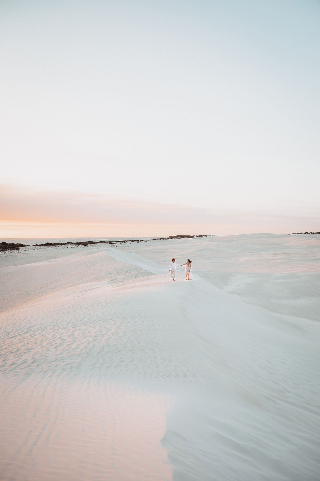 to the aisle australia | run away with me boho styled shoot perth Jypsea photography perth weddings sand dunes elopement bridal gowns hair makeup florals styled boho