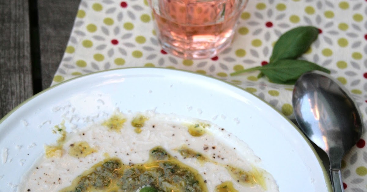 Soupe froide de chou fleur sale