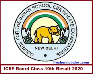 ICSE Board Class 10th Result 2020