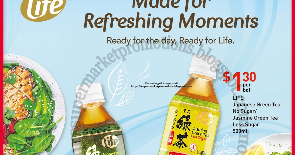 NTUC FairPrice Life Japanese Green Tea Promotion 17 23 July 2020 Supermarket Promotions