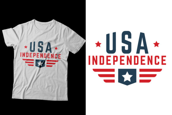 Download Free 4th July Independence Day T Shirt PSD Mockups.