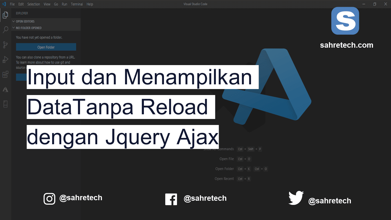 Input dan Menampilkan Data Tanpa Reload dengan Jquery Ajax - Sahretech
