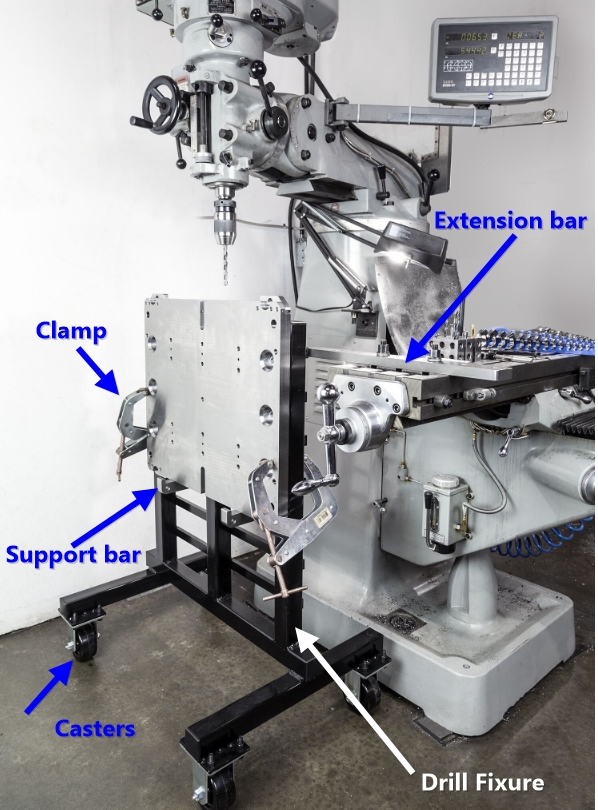 Vortool Manufacturing Ltd. Plate holder drill fixture for vertical