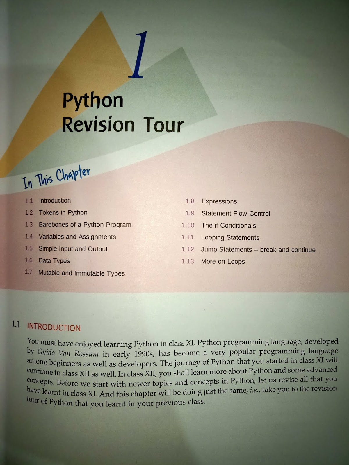 python revision tour class 12 pdf