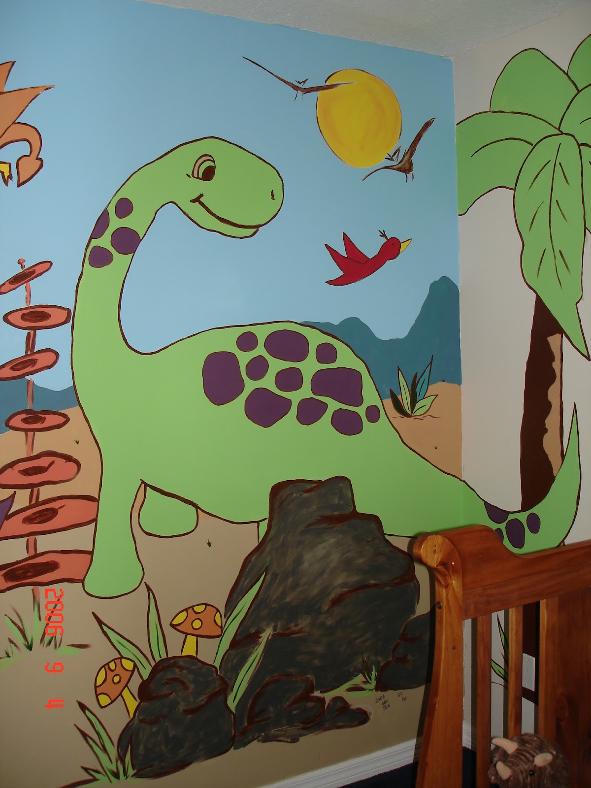 Luckii Arts Dinosaur Mural