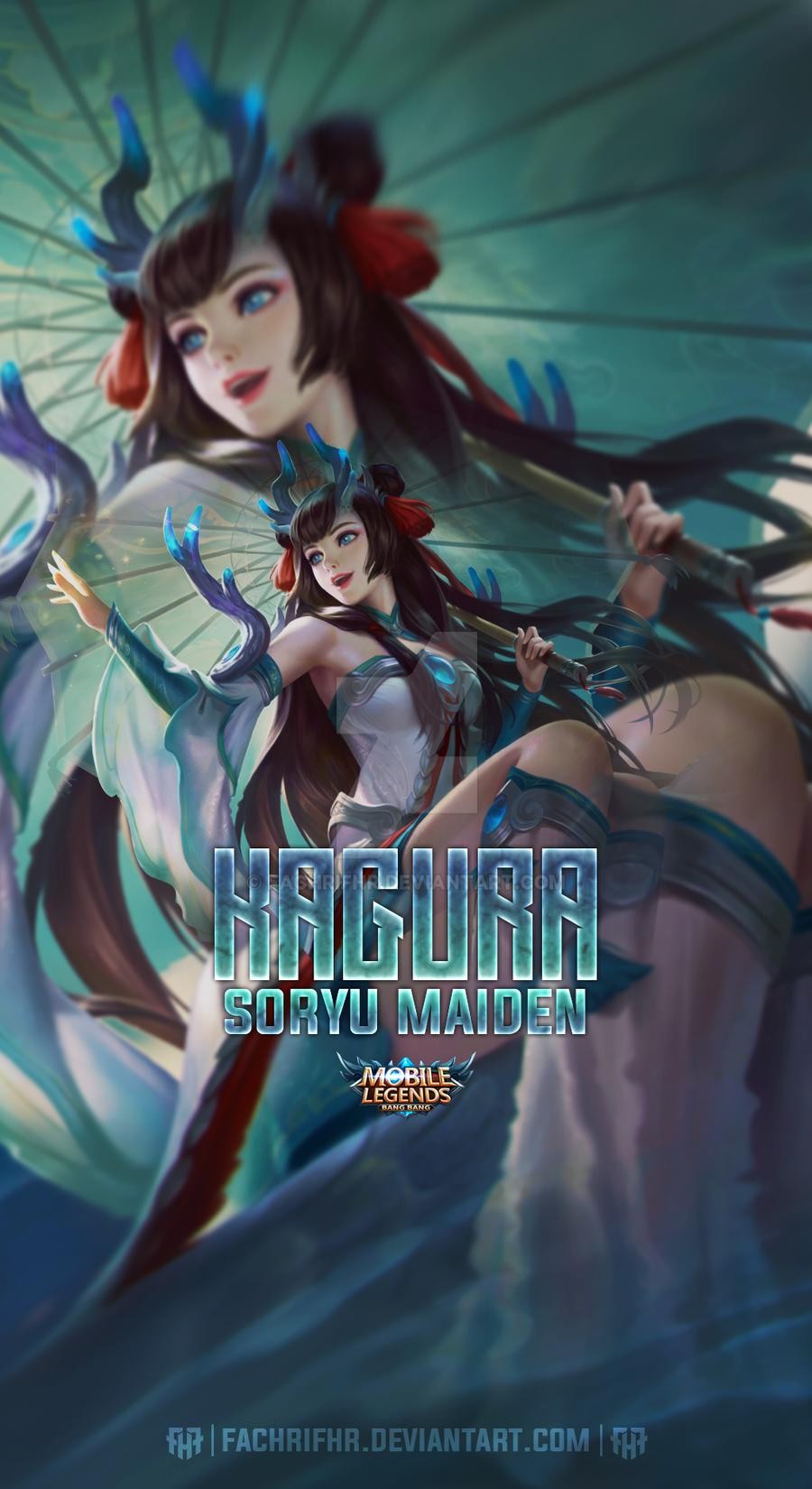 Dark As Night: MLBB Kagura Wallpaper
