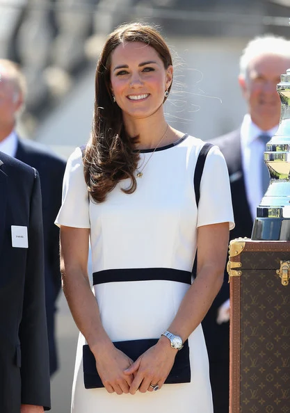 Kate Middleton visited the National Maritime Museum in Greenwich for the Ben Ainslie America's Cup Launch