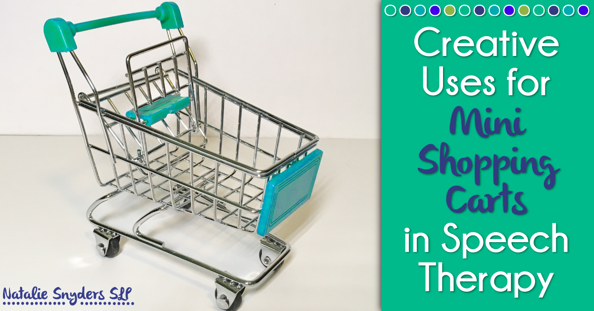 Mini Shopping Carts in Speech Language Therapy