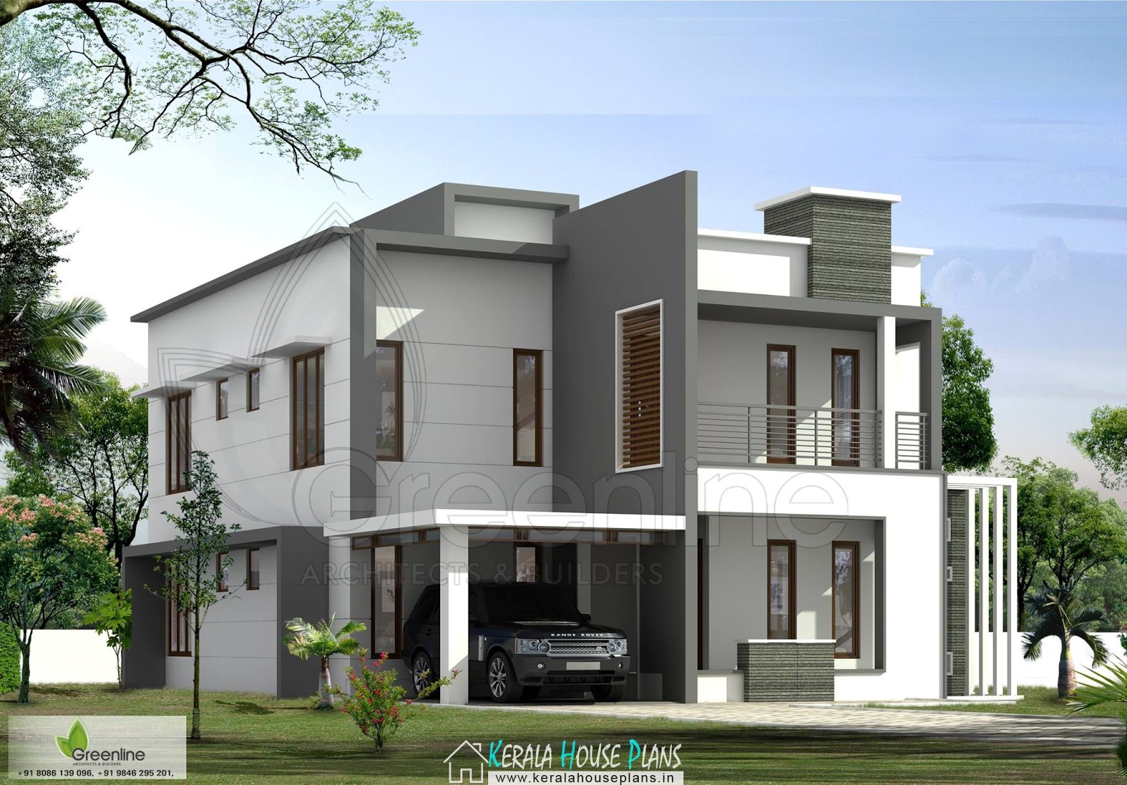 Contemporary Box type house with Courtyard