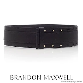 Meghan Markle Brandon Maxwell Cotton And Silk Blend Waist Belt