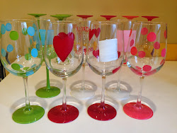 wine glasses painting paint painted diy glass techniques hand designs idea patterns themes mom finished pieces above