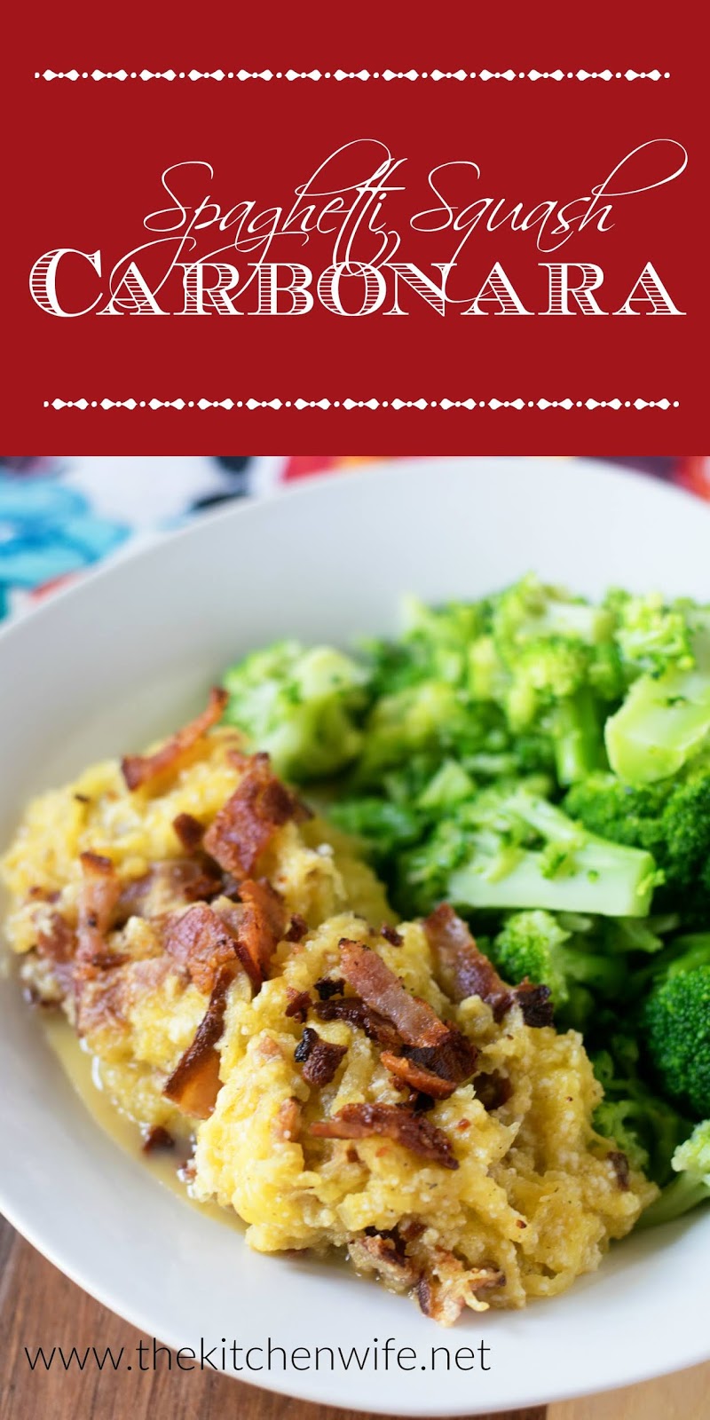 Low Carb Spaghetti Squash Carbonara Recipe The Kitchen Wife
