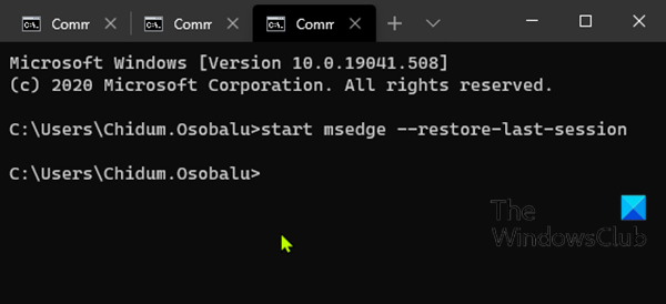 เปิด Edge โดยใช้ Command Prompt-3