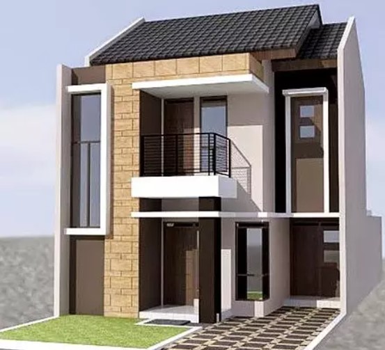 simple 2nd floor house front design