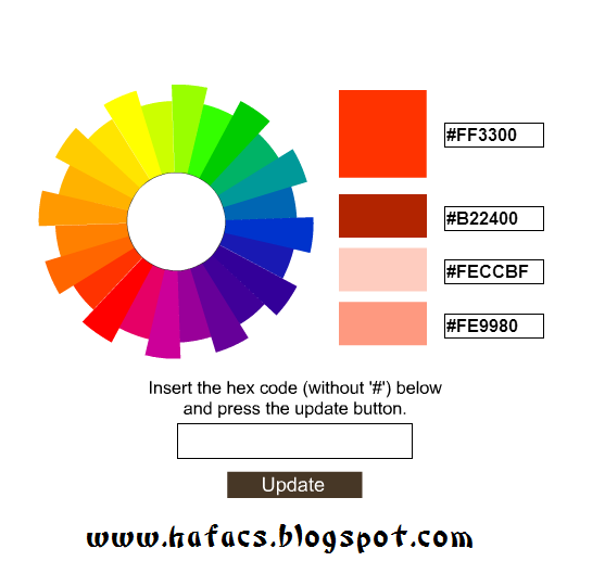 Color Code Generator Tool - For Getting Six Digits Of Any Color - HAFACS