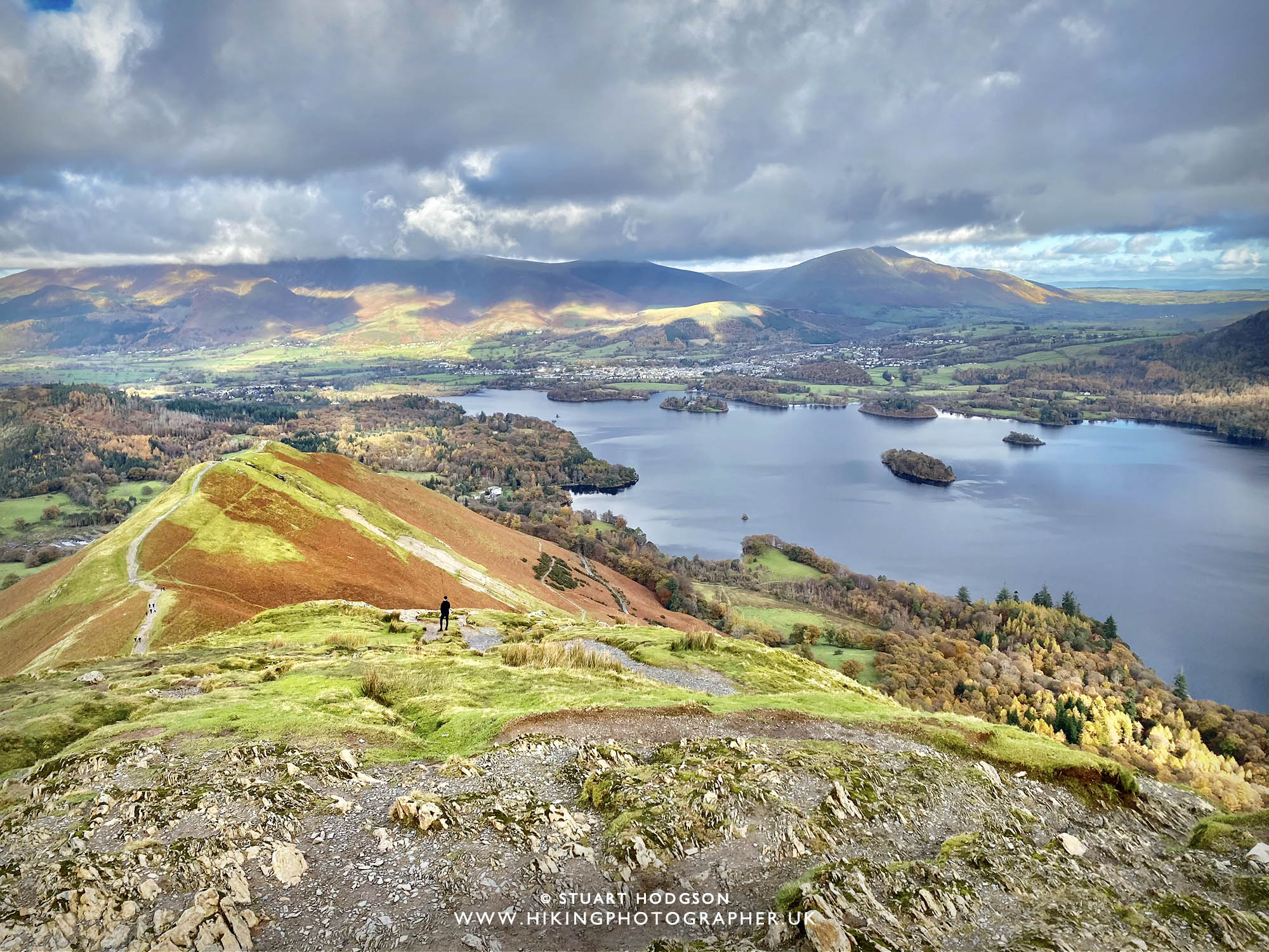 Catbells walk view cat bells keswick Lake District best route map how high summit