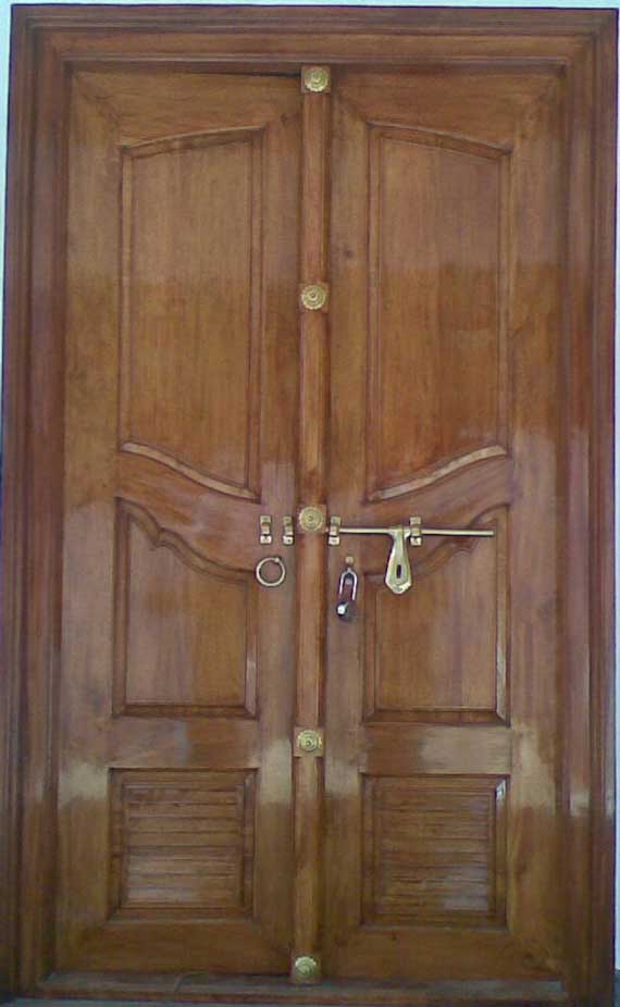 Latest Kerala Model Wooden Double Doors designs gallery 2013 ...