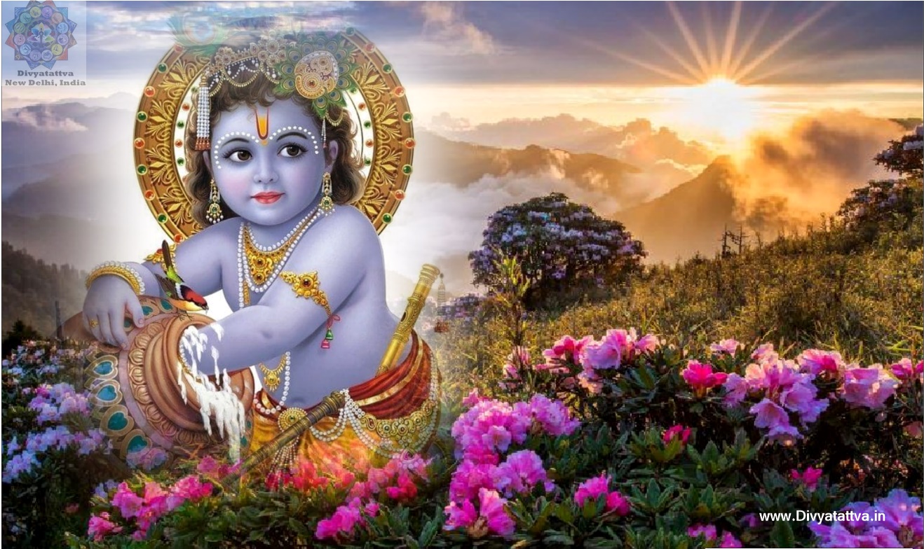 Índian God Sri Krishna 4K UHD Wallpapers Baby Krishna Background ...