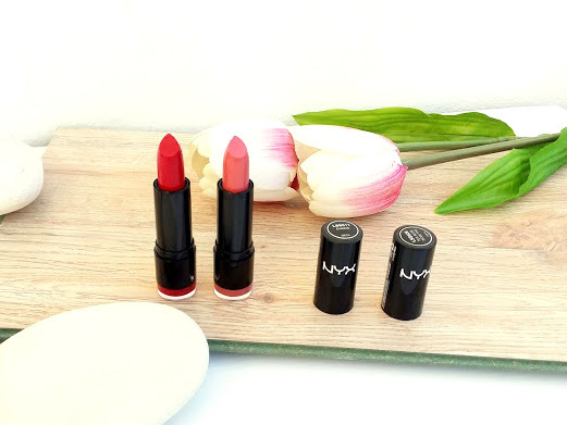 NYX Extra Creamy Round Lipsticks - Tea Rose & Chaos