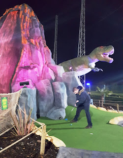 Dino Falls Adventure Golf Volcano course at the Trafford Golf Centre Dino Falls Adventure Golf Volcano course at the Trafford Golf Centre