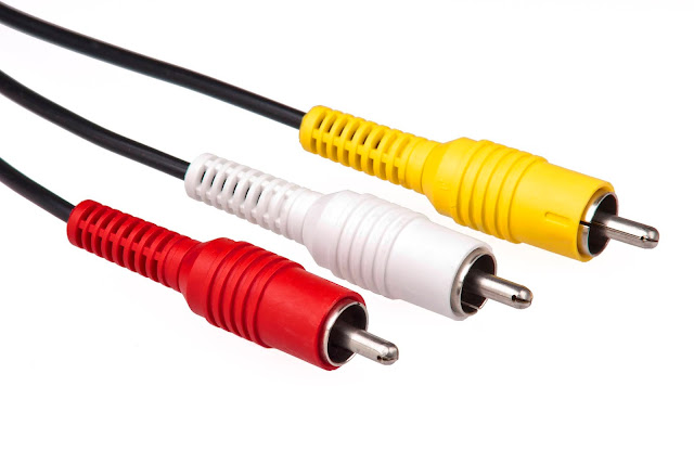 Cable compuesto con sonido estéreo 3 RCA también llamado AV