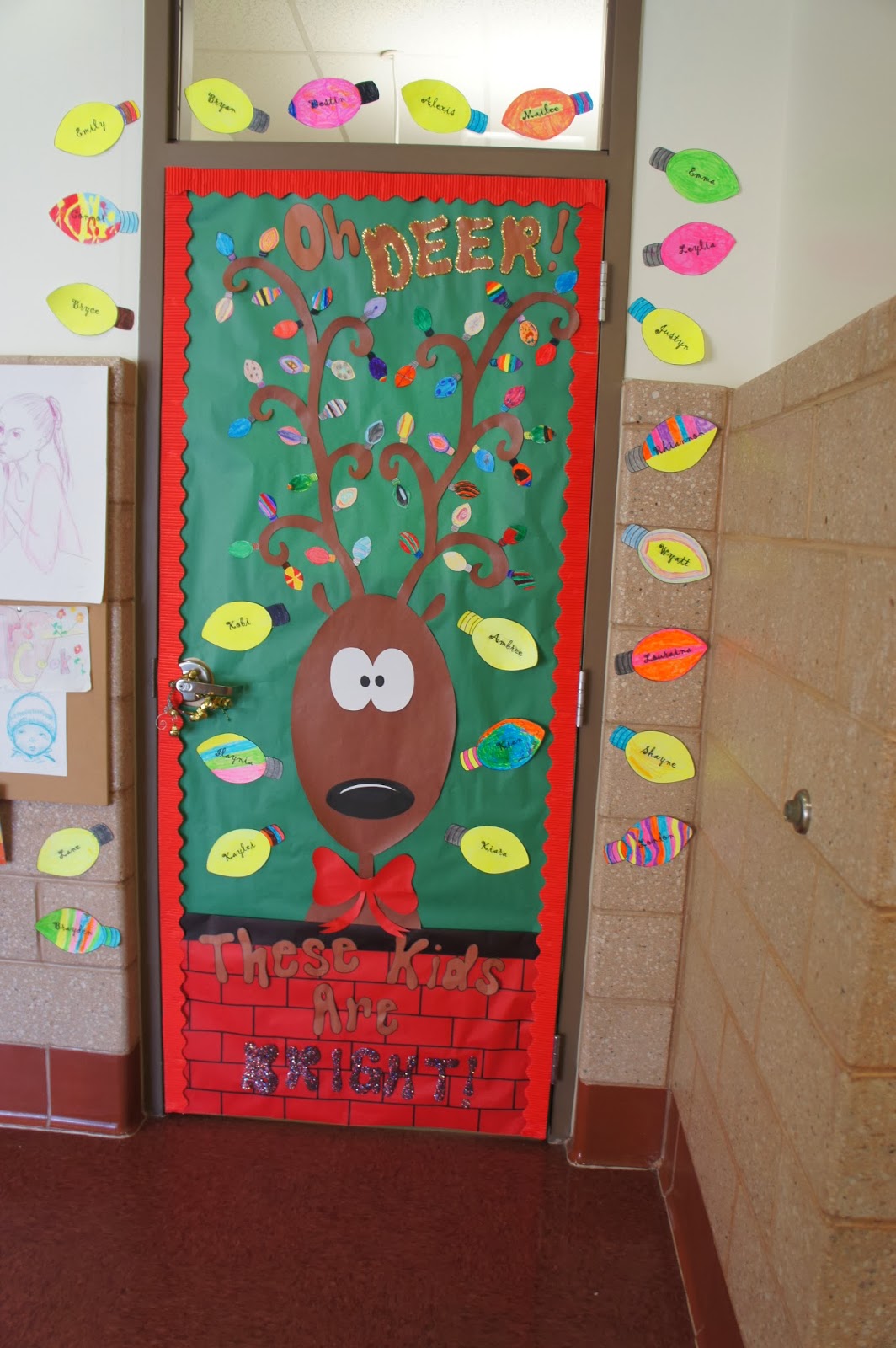 Kindergarten Kiosk Christmas Classroom Doors
