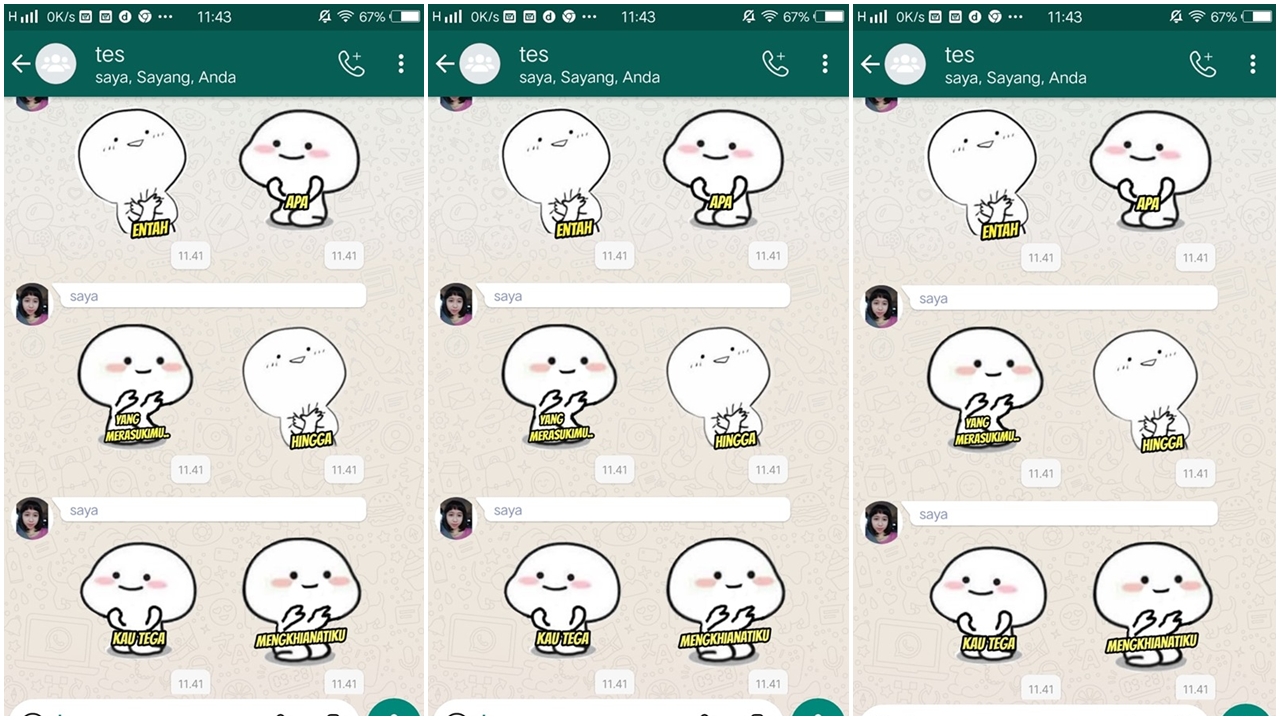 Cara Pasang Stiker Pentol Entah Apa Yang Merasukimu Di Whatsapp