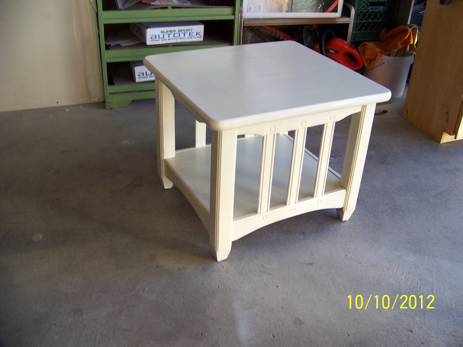  Annie's Drab 2 Fab Cream End Table