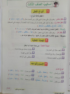تحميل كل أساليب اللغة العربية الصف الثالث الابتدائى من كتاب بكار