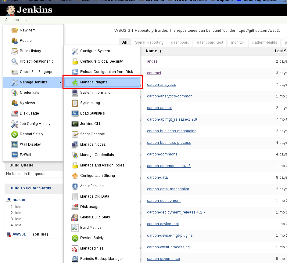 Setting dynamic properties within Jenkins build, Setting the current