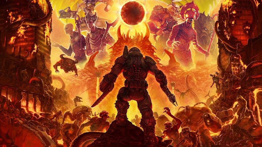 Doom Eternal, Poster, Doomguy, Monsters, 8K, #22 Wallpaper