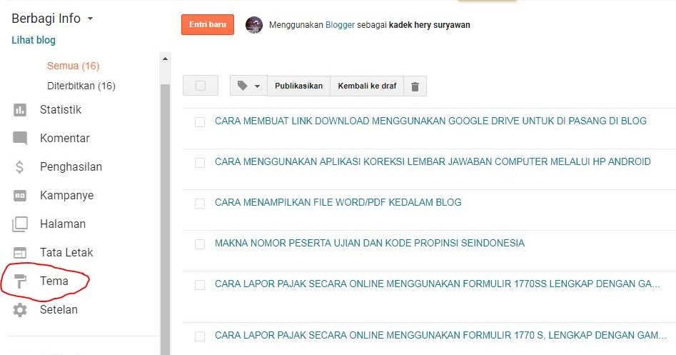 Cara Memasukkan Teks Berjalan Pada Header Bagian Atas Blog Kherysuryawan Id