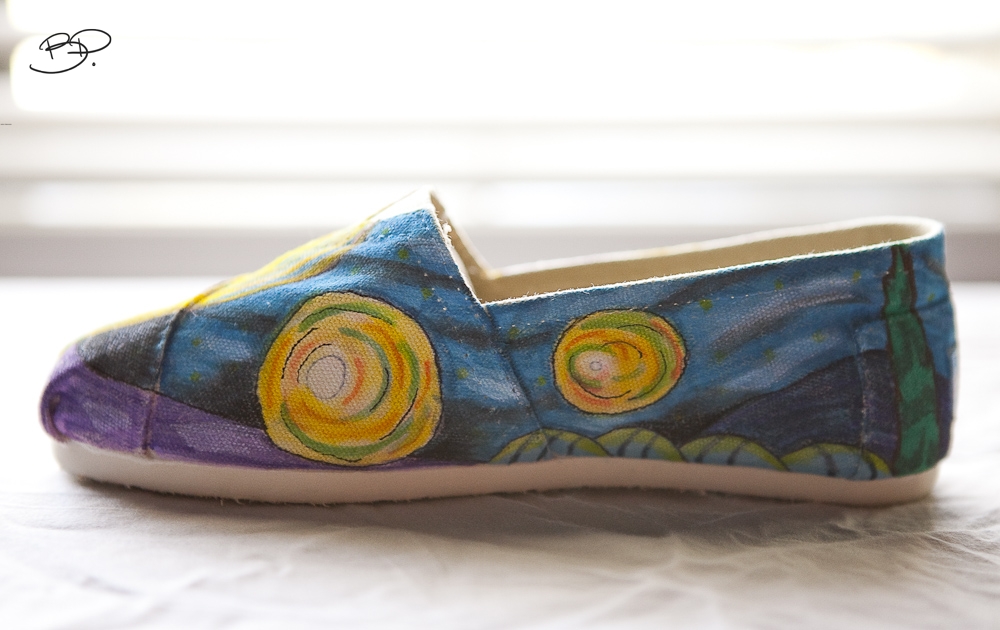 Benjamin Paras: New Starry Night Custom Toms Shoes