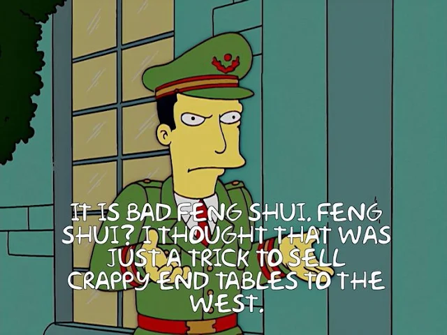 The Simpsons feng shui quote