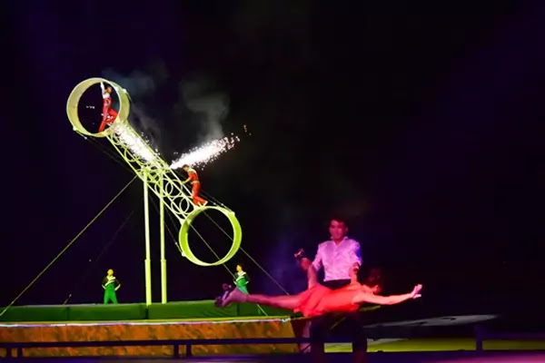 (2) A scene from gala perfornamce The Land of the People