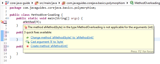Methods and Method Overloading in Java, Core Java Tutorial