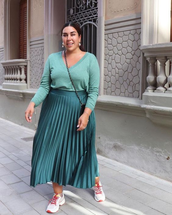 Combinar Falda Larga Faldas Para Mujeres Bajitas Y Gorditas