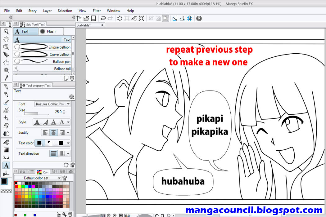 Manga Studio Word Balloon Tutorial Manga Council