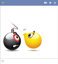 Emoticon putting the bomb fuse out
