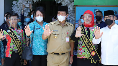 Wagub dan Sekretaris TP-PKK Sulut Dampingi Kepala BKKBN dalam Kunker di Bolmut