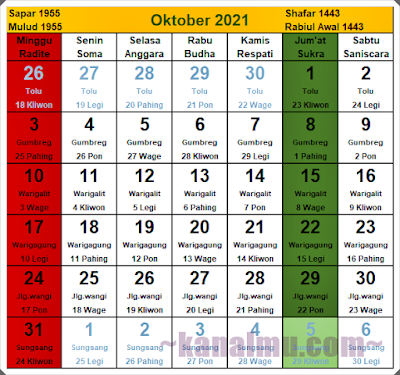 kalender jawa bulan oktober  2021 - kanalmu kalender jawa bulan oktober  2021 - kanalmu